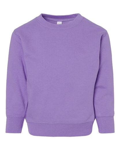 Rabbit Skins Toddler Fleece Crewneck Sweatshirt 3317 #color_Lavender