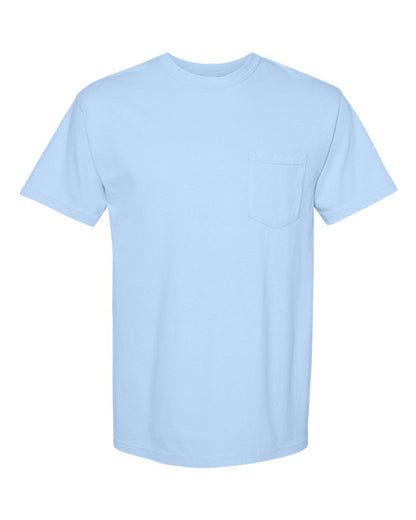 Comfort Colors Garment-Dyed Heavyweight Pocket T-Shirt 6030 #color_Hydrangea