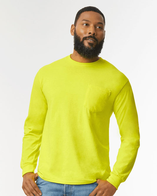 Gildan Ultra Cotton® Long Sleeve Pocket T-Shirt 2410