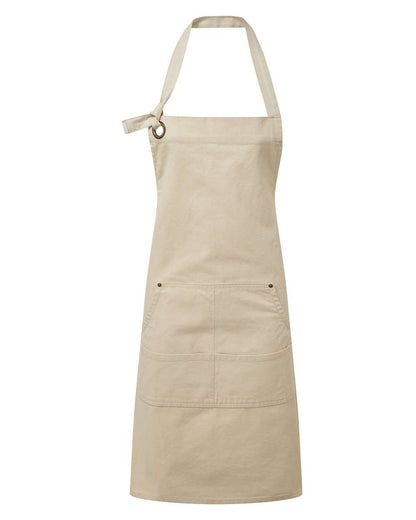 Artisan Collection by Reprime Unisex "Calibre" Heavy Cotton Canvas Pocket Apron RP137 #color_Natural