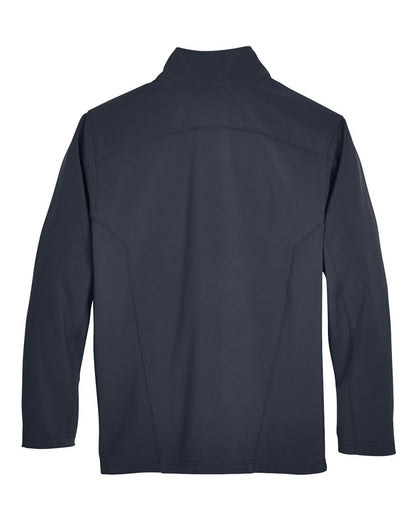 Core365 Men's Cruise Two-Layer Fleece Bonded Soft Shell Jacket 88184 #color_Carbon