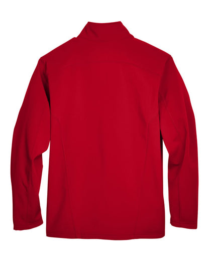 Core365 Men's Cruise Two-Layer Fleece Bonded Soft Shell Jacket 88184 #color_Classic Red