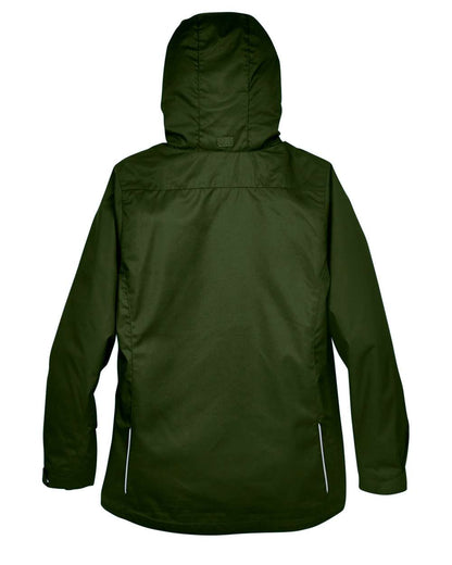 Core365 Ladies' Region 3-in-1 Jacket with Fleece Liner 78205 #color_Forest