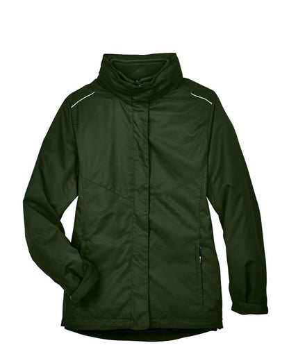 Core365 Ladies' Region 3-in-1 Jacket with Fleece Liner 78205 #color_Forest