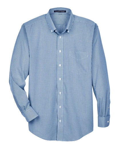 Devon & Jones Men's Crown Collection® Gingham Check Woven Shirt D640 #color_French Blue