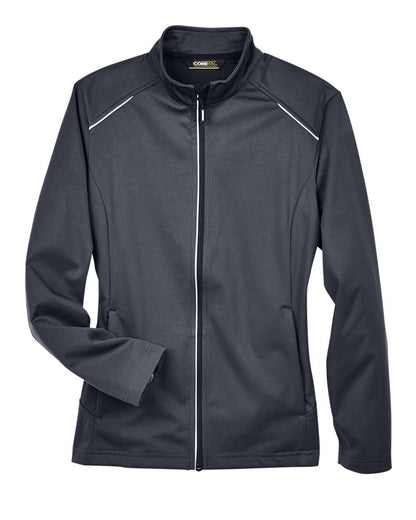 Core365 Ladies' Techno Lite Three-Layer Knit Tech-Shell CE708W #color_Carbon