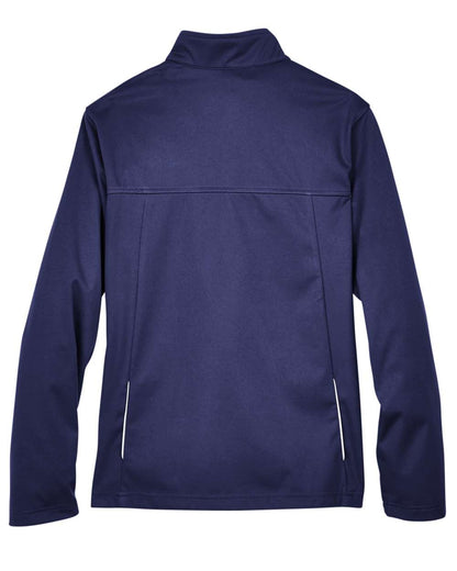 Core365 Ladies' Techno Lite Three-Layer Knit Tech-Shell CE708W #color_Classic Navy