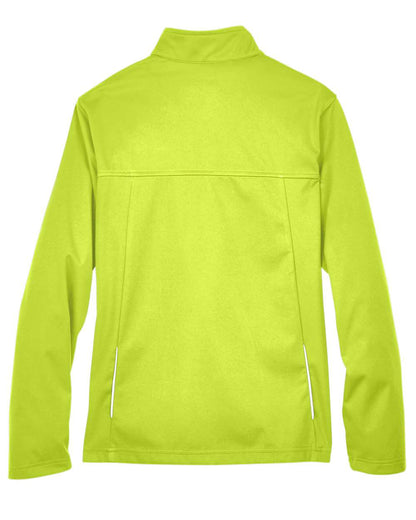 Core365 Ladies' Techno Lite Three-Layer Knit Tech-Shell CE708W #color_Safety Yellow