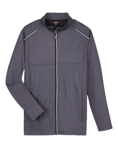 Core365 Men's Techno Lite Three-Layer Knit Tech-Shell CE708 #color_Carbon Heather