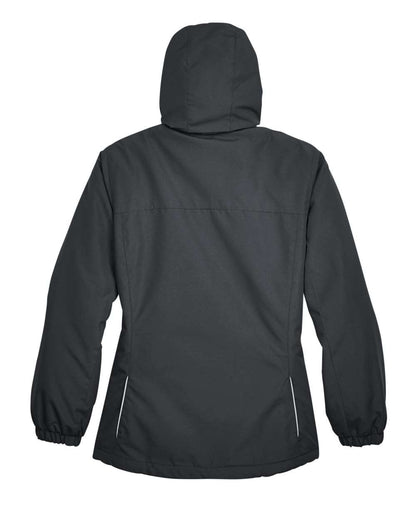 Core365 Ladies' Profile Fleece-Lined All-Season Jacket 78224 #color_Carbon