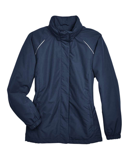 Core365 Ladies' Profile Fleece-Lined All-Season Jacket 78224 #color_Classic Navy