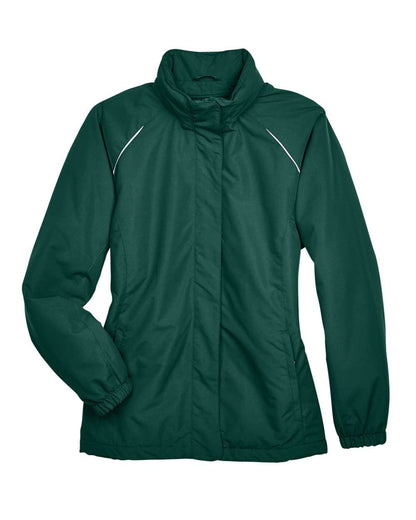 Core365 Ladies' Profile Fleece-Lined All-Season Jacket 78224 #color_Forest