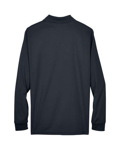 Core365 Men's Tall Pinnacle Performance Long-Sleeve Piqué Polo 88192T #color_Carbon