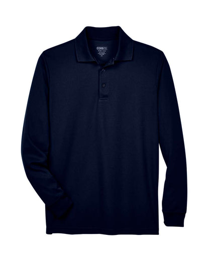 Core365 Men's Tall Pinnacle Performance Long-Sleeve Piqué Polo 88192T #color_Classic Navy