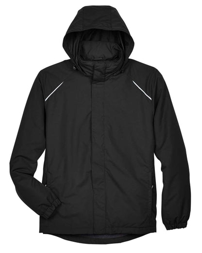 Core365 Men's Profile Fleece-Lined All-Season Jacket 88224 #color_Black