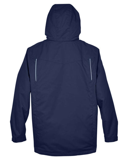 Core365 Men's Tall Region 3-in-1 Jacket with Fleece Liner 88205T #color_Classic Navy