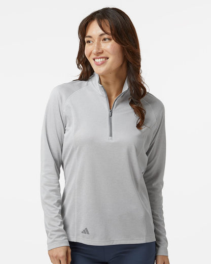 Adidas Women's Space Dyed Quarter-Zip Pullover A594 Adidas Women&#39;s Space Dyed Quarter-Zip Pullover A594