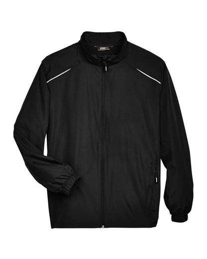 Core365 Men's Tall Techno Lite Motivate Unlined Lightweight Jacket 88183T #color_Black