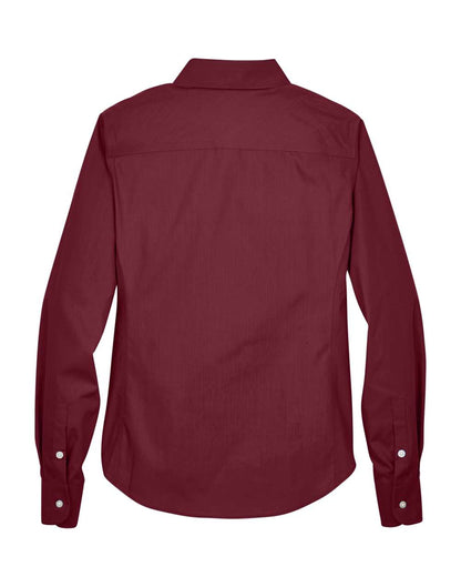 Devon & Jones Ladies' Crown Collection® Solid Broadcloth Woven Shirt D620W #color_Burgundy