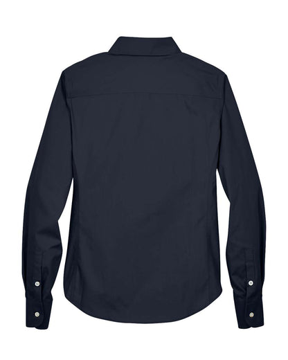 Devon & Jones Ladies' Crown Collection® Solid Broadcloth Woven Shirt D620W #color_Navy