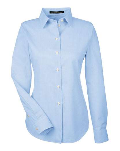Devon & Jones Ladies' Crown Collection® Royal Dobby Woven Shirt DG532W #color_French Blue