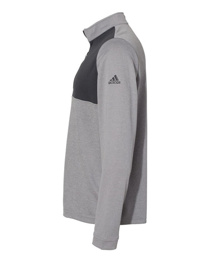 Adidas Lightweight Quarter-Zip Pullover A280 #color_Grey Three Heather/ Carbon