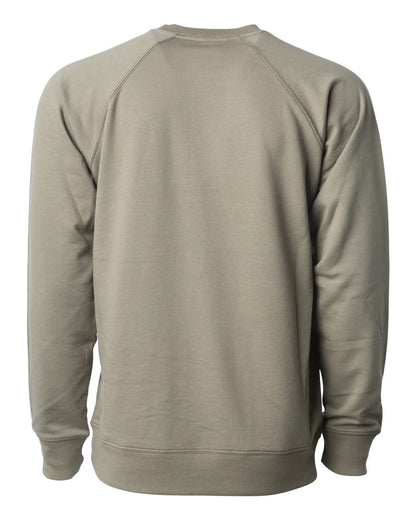 Independent Trading Co. Icon Lightweight Loopback Terry Crewneck Sweatshirt SS1000C #color_Olive