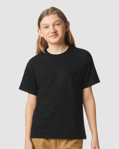 Gildan Softstyle® Youth CVC T-Shirt 67000B #colormdl_Pitch Black