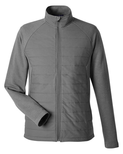 Devon & Jones New Classics® Men's Charleston Hybrid Jacket DG704 #color_Graphite Melange/ Graphite