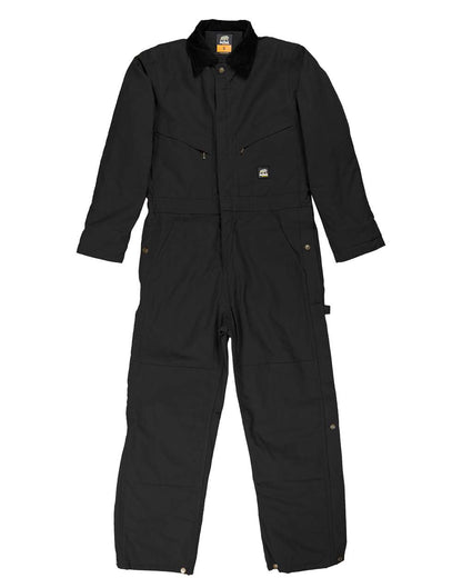 Berne Men's Heritage Duck Insulated Coverall I417 #color_Black