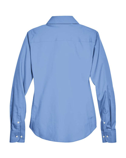 Devon & Jones Ladies' Crown Collection® Solid Oxford Woven Shirt D630W #color_Light Blue
