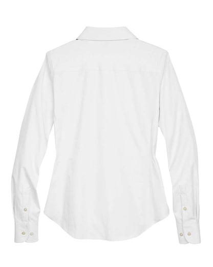 Devon & Jones Ladies' Crown Collection® Solid Oxford Woven Shirt D630W #color_White
