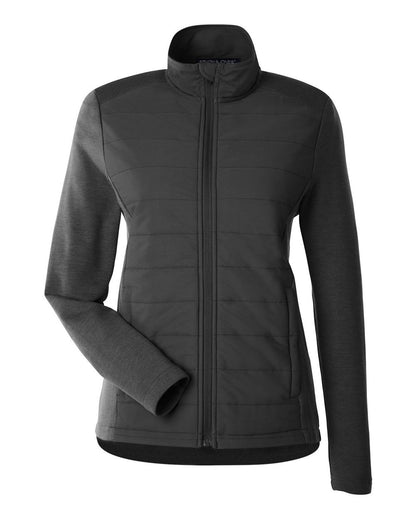 Devon & Jones New Classics® Ladies' Charleston Hybrid Jacket DG704W #color_Black/ Melange Black