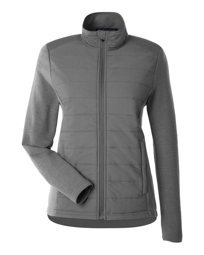 Devon & Jones New Classics® Ladies' Charleston Hybrid Jacket DG704W #color_Graphite Melange/ Graphite