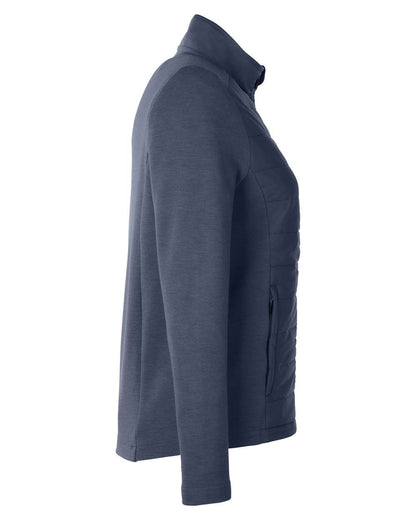 Devon & Jones New Classics® Ladies' Charleston Hybrid Jacket DG704W #color_Navy Melange/ Navy
