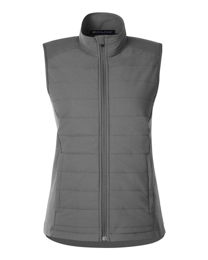 Devon & Jones New Classics® Ladies' Charleston Hybrid Vest DG706W #color_Graphite Melange/ Graphite