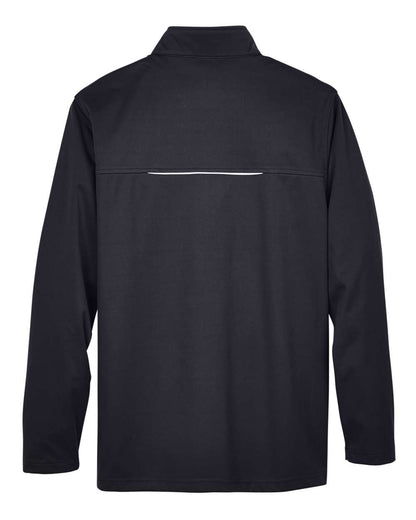 Core365 Men's Tall Techno Lite Three-Layer Knit Tech-Shell CE708T #color_Black