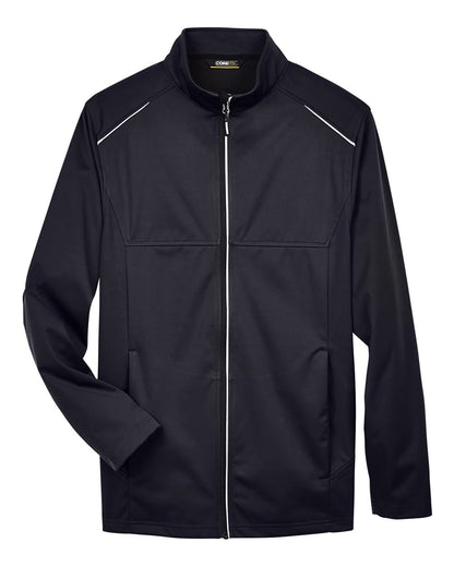 Core365 Men's Tall Techno Lite Three-Layer Knit Tech-Shell CE708T #color_Black