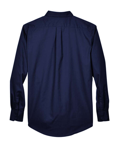 Core365 Men's Tall Operate Long-Sleeve Twill Shirt 88193T #color_Classic Navy
