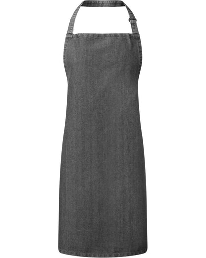 Artisan Collection by Reprime Unisex 'Colours' Recycled Bib Apron RP150 #color_Black Denim