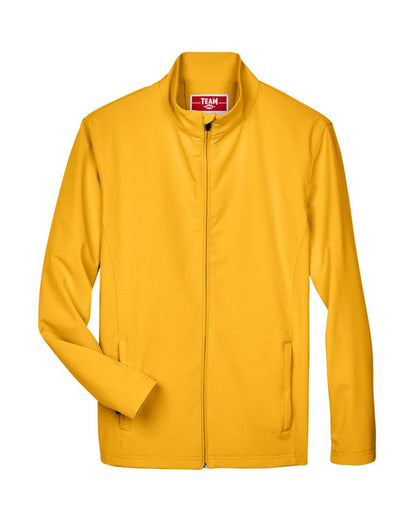 Team 365 Men's Leader Soft Shell Jacket TT80 #color_Sport Athletic Gold