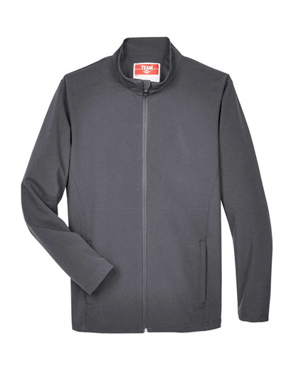 Team 365 Men's Leader Soft Shell Jacket TT80 #color_Sport Graphite