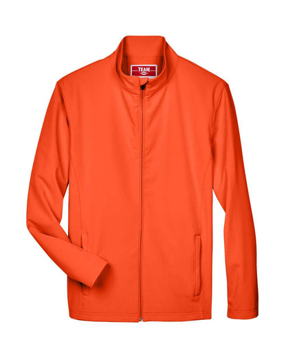 Team 365 Men's Leader Soft Shell Jacket TT80 #color_Sport Orange