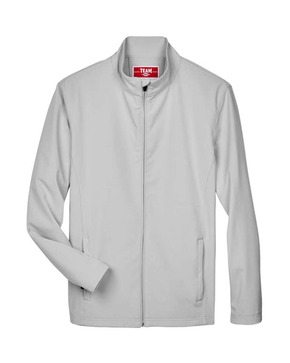 Team 365 Men's Leader Soft Shell Jacket TT80 #color_Sport Silver