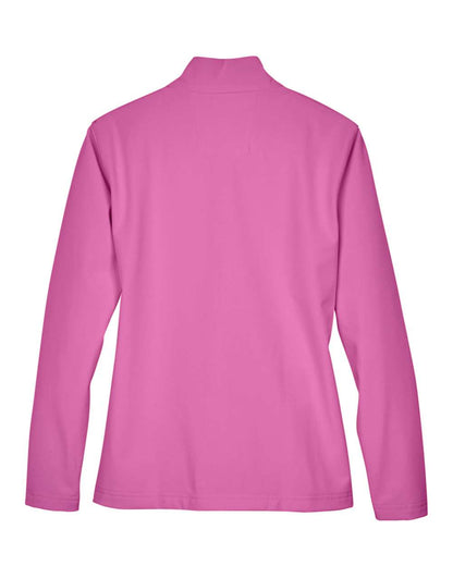 Team 365 Ladies' Leader Soft Shell Jacket TT80W #color_Sport Charity Pink