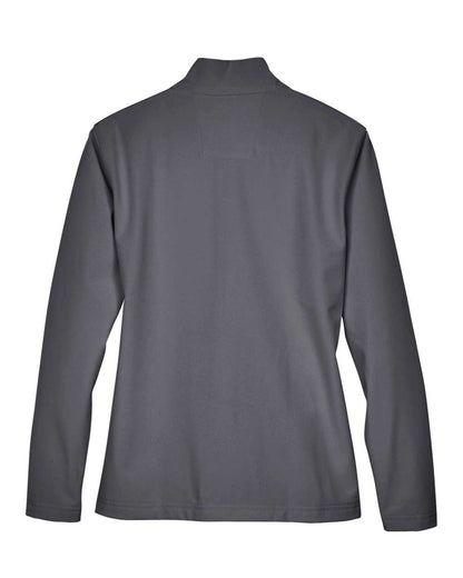 Team 365 Ladies' Leader Soft Shell Jacket TT80W #color_Sport Graphite