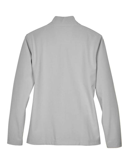 Team 365 Ladies' Leader Soft Shell Jacket TT80W #color_Sport Silver
