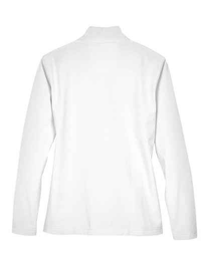 Team 365 Ladies' Leader Soft Shell Jacket TT80W #color_White