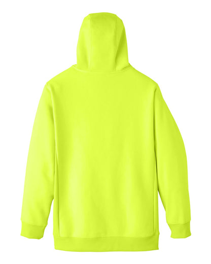 Team 365 Men's Zone HydroSport™ Heavyweight Full-Zip Hooded Sweatshirt TT95 #color_Safety Yellow