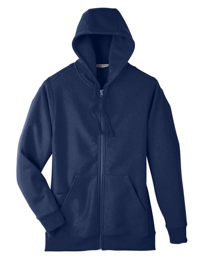Team 365 Men's Zone HydroSport™ Heavyweight Full-Zip Hooded Sweatshirt TT95 #color_Sport Dark Navy